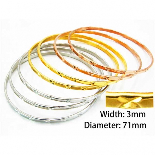 Wholesale Stainless Steel Bangles Sets NO.#BC58B0113HJR