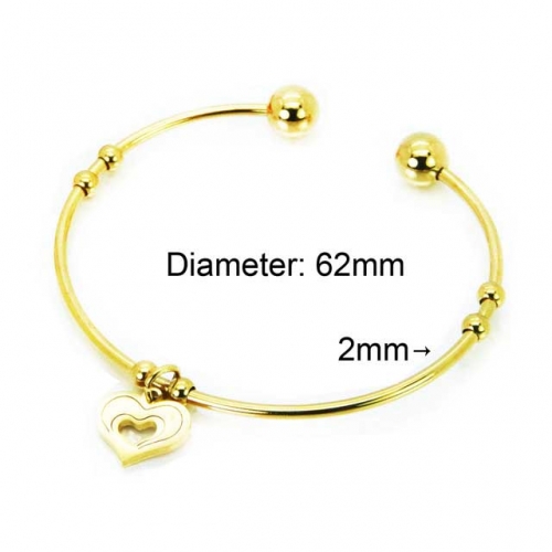 Wholesale Stainless Steel 316L Popularity Bangle NO.#BC58B0376KV