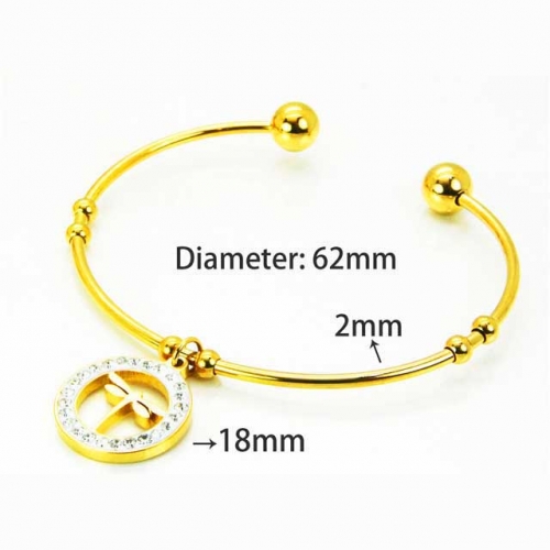 Wholesale Stainless Steel 316L Popularity Bangle NO.#BC58B0243MC