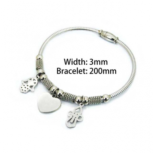 Wholesale Stainless Steel 316L Popularity Bangle NO.#BC55B0687PS