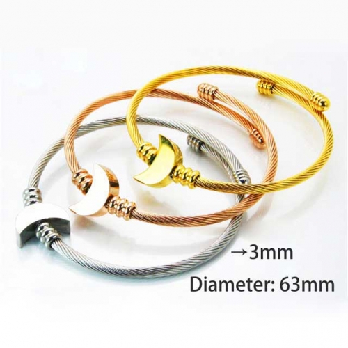 Wholesale Stainless Steel Bangles Sets NO.#BC58B0283IHZ
