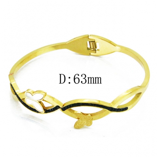 BaiChuan Wholesale Jewelry Stainless Steel 316L & Pearl & Shell Bangle NO.#BC19B0025HPS