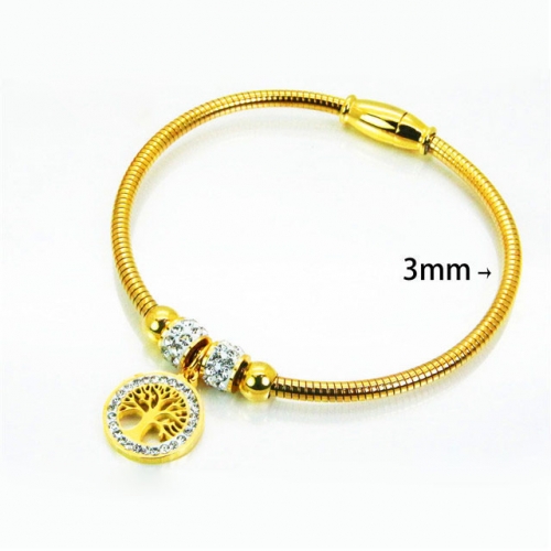 Wholesale Stainless Steel 316L Popularity Bangle NO.#BC12B0340HJB