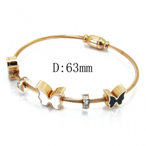BaiChuan Wholesale Jewelry Stainless Steel 316L & Pearl & Shell Bangle NO.#BC19B0051HPA