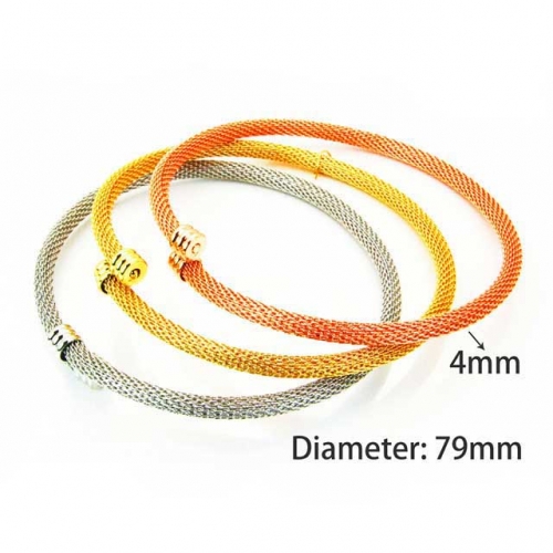 Wholesale Stainless Steel Bangles Sets NO.#BC58B0264IHD