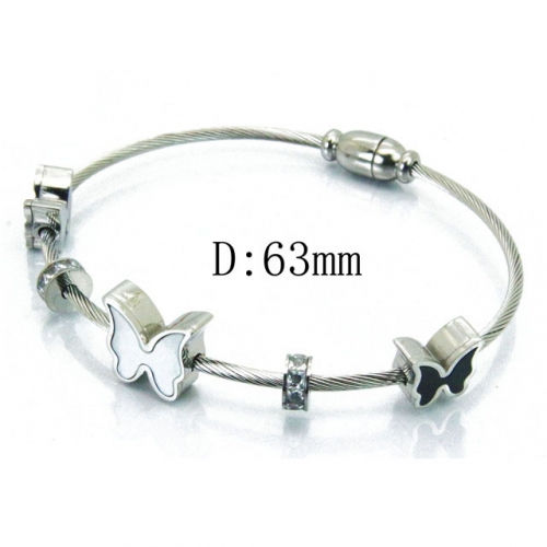 BaiChuan Wholesale Jewelry Stainless Steel 316L & Pearl & Shell Bangle NO.#BC19B0049HMQ