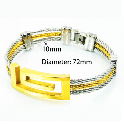 BaiChuan Wholesale Jewelry Steel Cable Bangles NO.#BC08B0174HLC