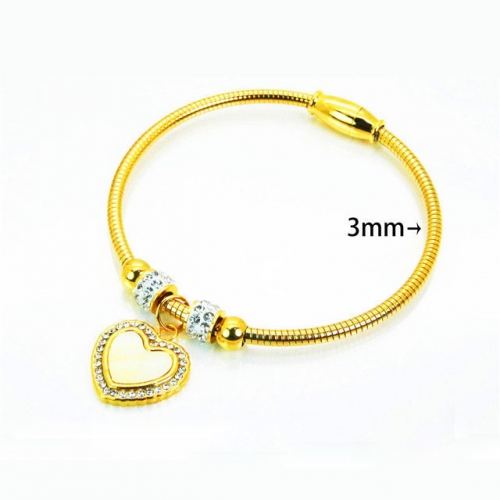 Wholesale Stainless Steel 316L Popularity Bangle NO.#BC12B0346HJW