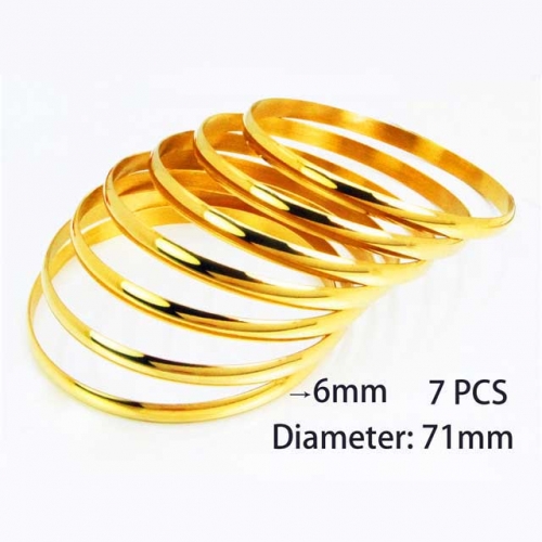 Wholesale Stainless Steel Bangles Sets NO.#BC58B0311HHA