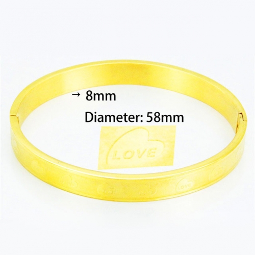 BaiChuan Wholesale Stainless Steel 316L Popularity Bangle NO.#BC42B0007OL
