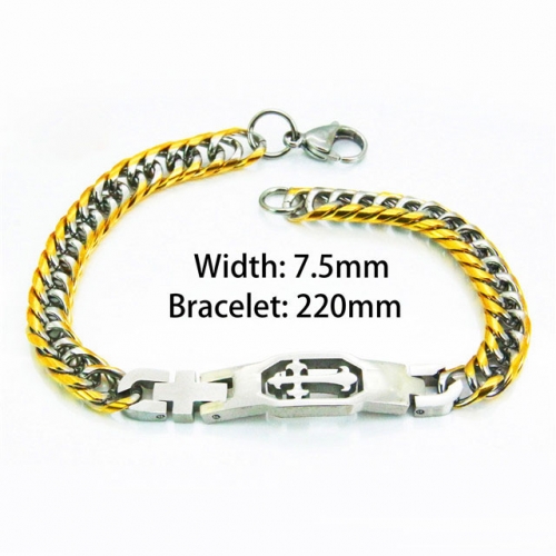 Wholesale Stainless Steel 316L Religion Bracelet NO.#BC55B0588OW