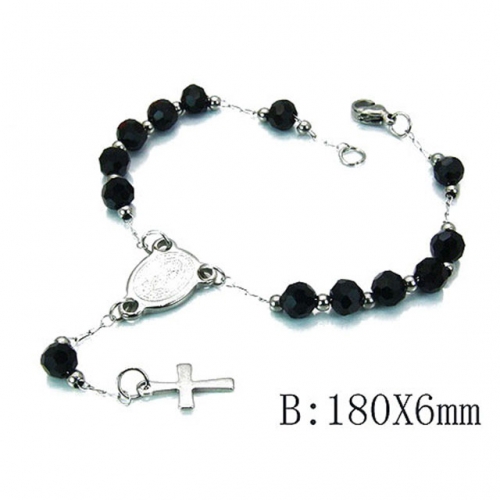 Wholesale Stainless Steel 316L Religion Bracelet NO.#BC55B0503LA