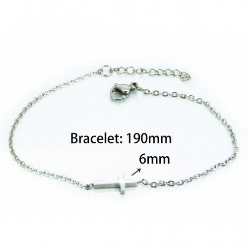 Wholesale Stainless Steel 316L Religion Bracelet NO.#BC25B0546KE