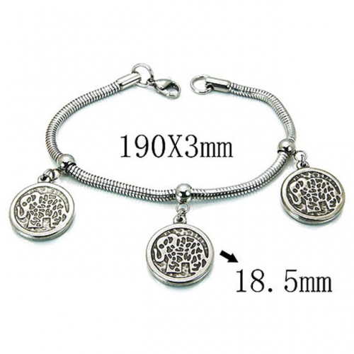Wholesale Stainless Steel 316L 	PDRA Style Bracelets NO.#BC39B0392NLX