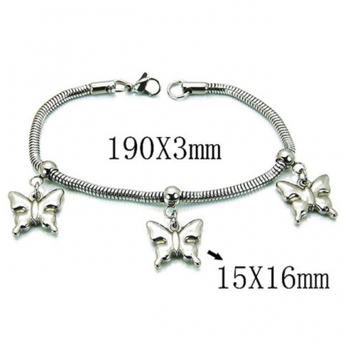 Wholesale Stainless Steel 316L 	PDRA Style Bracelets NO.#BC39B0403NLS