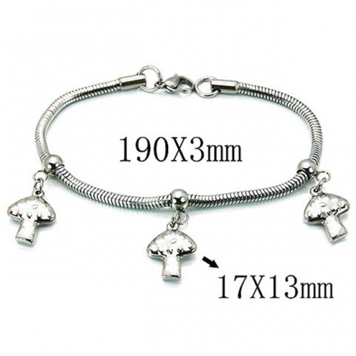 Wholesale Stainless Steel 316L 	PDRA Style Bracelets NO.#BC39B0399NLQ