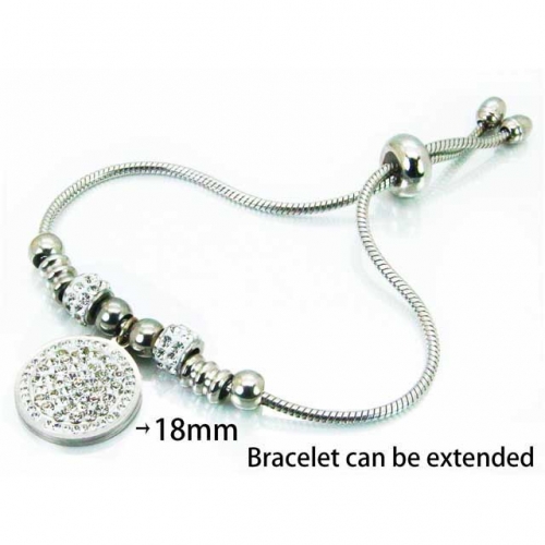 Wholesale Stainless Steel 316L 	PDRA Style Bracelets NO.#BC12B0388HHE