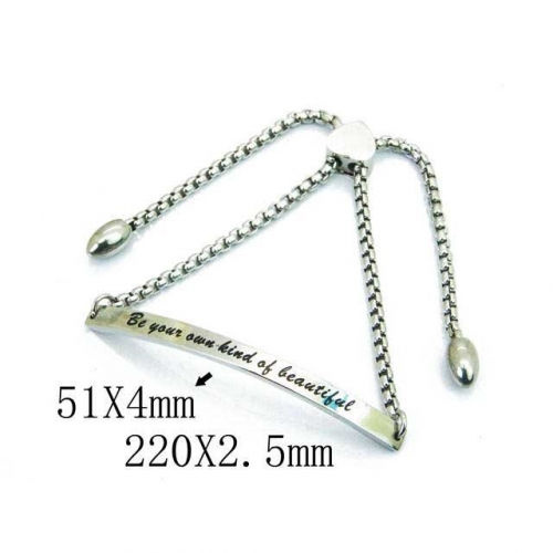 Wholesale Stainless Steel 316L ID Bracelets NO.#BC23B0147HHD