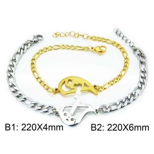 Wholesale Stainless Steel 316L Bracelet NO.#BC12B0401PB