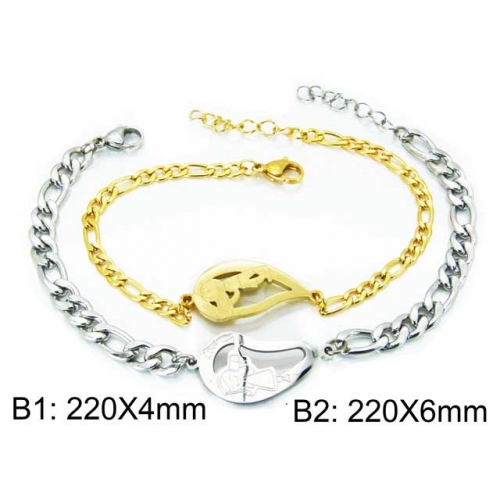 Wholesale Stainless Steel 316L Bracelet NO.#BC12B0404PR