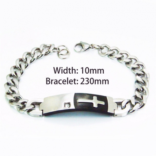 Wholesale Stainless Steel 316L Religion Bracelet NO.#BC55B0606HGG