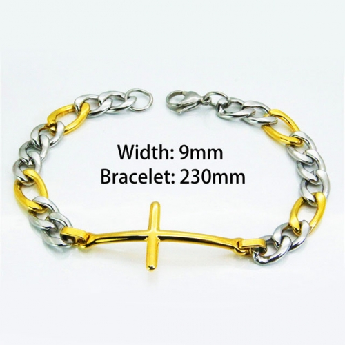 Wholesale Stainless Steel 316L Religion Bracelet NO.#BC55B0671NZ