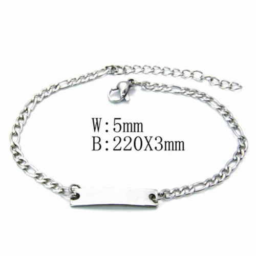 Wholesale Stainless Steel 316L ID Bracelets NO.#BC70B0371JZ