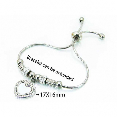 Wholesale Stainless Steel 316L 	PDRA Style Bracelets NO.#BC12B0386HHB