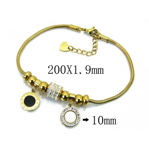 Wholesale Stainless Steel 316L 	PDRA Style Bracelets NO.#BC24B0001HMQ