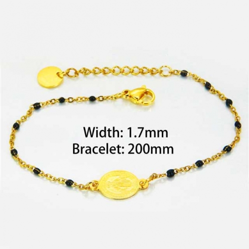 Wholesale Stainless Steel 316L Religion Bracelet NO.#BC76B1453KLY