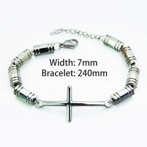 Wholesale Stainless Steel 316L Religion Bracelet NO.#BC55B0665NS