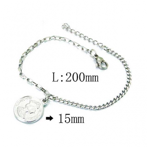 Wholesale Stainless Steel 316L Religion Bracelet NO.#BC06B1080MX