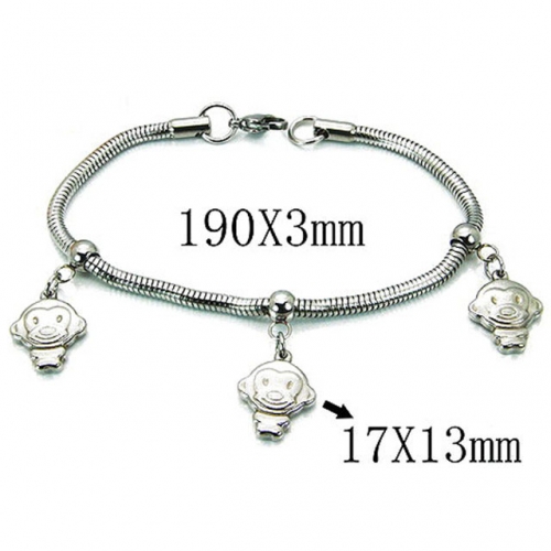 Wholesale Stainless Steel 316L 	PDRA Style Bracelets NO.#BC39B0397NLA