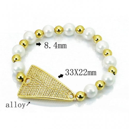 BaiChuan Wholesale Pearl & Shell Bracelets NO.#BC41B0186HPE