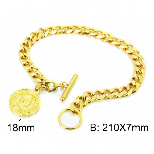 Wholesale Stainless Steel 316L Religion Bracelet NO.#BC06B1019PE