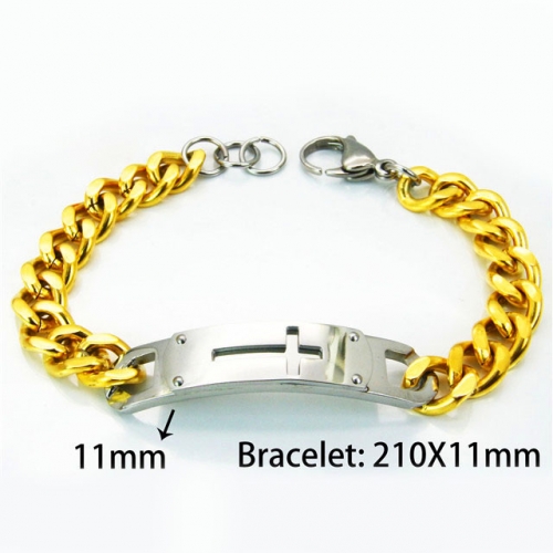 Wholesale Stainless Steel 316L Religion Bracelet NO.#BC55B0532HBB