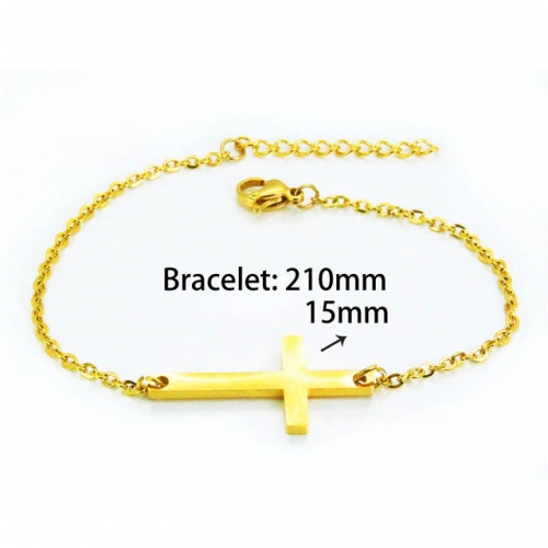 Wholesale Stainless Steel 316L Religion Bracelet NO.#BC25B0515LV