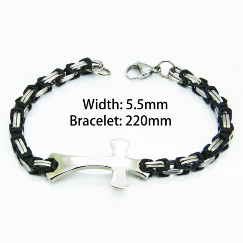 Wholesale Stainless Steel 316L Religion Bracelet NO.#BC55B0577OQ