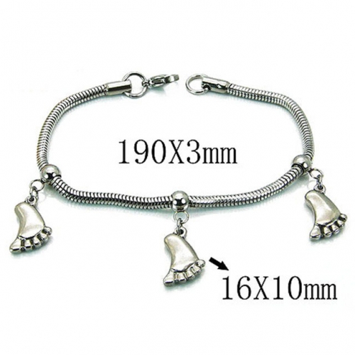 Wholesale Stainless Steel 316L 	PDRA Style Bracelets NO.#BC39B0406NLC