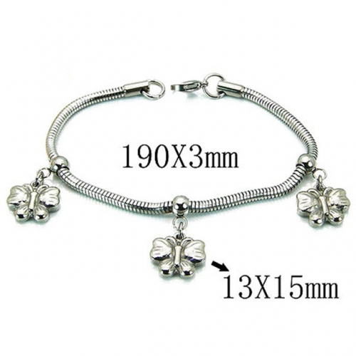 Wholesale Stainless Steel 316L 	PDRA Style Bracelets NO.#BC39B0404NLF