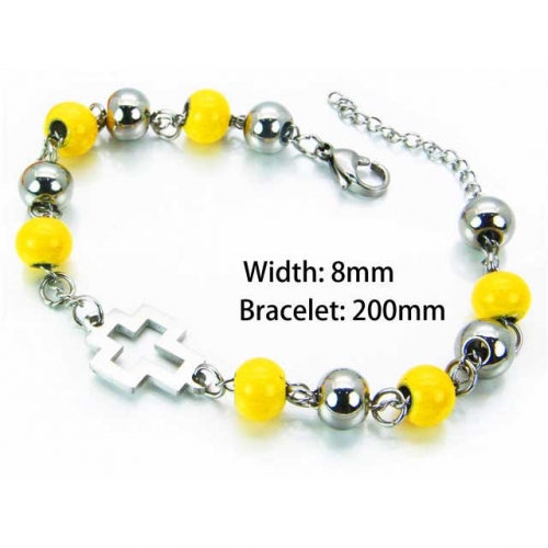 Wholesale Stainless Steel 316L Religion Bracelet NO.#BC76B0523MQ