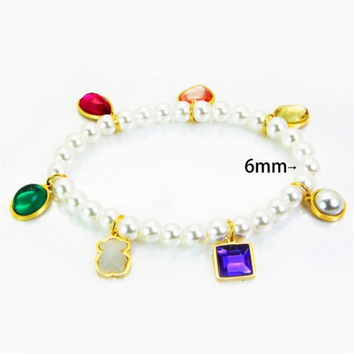 BaiChuan Wholesale Pearl & Shell Bracelets NO.#BC90B0216HPE