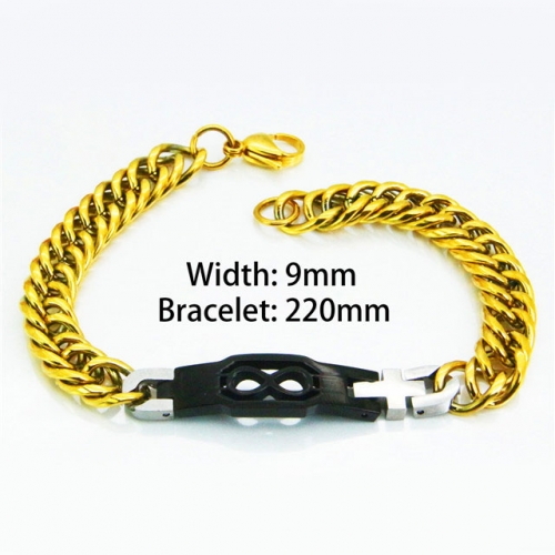Wholesale Stainless Steel 316L ID Bracelets NO.#BC55B0595OV