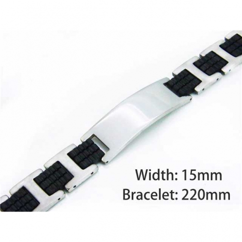 Wholesale Stainless Steel 316L ID Bracelets NO.#BC10B0501NW