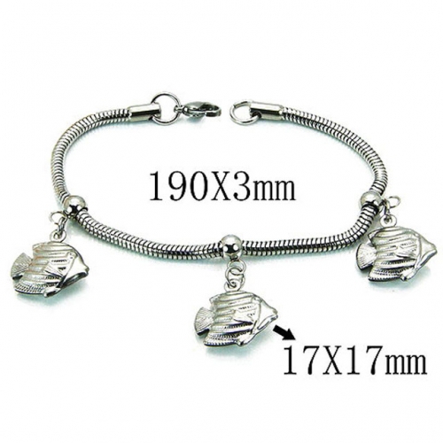 Wholesale Stainless Steel 316L 	PDRA Style Bracelets NO.#BC39B0411NLV