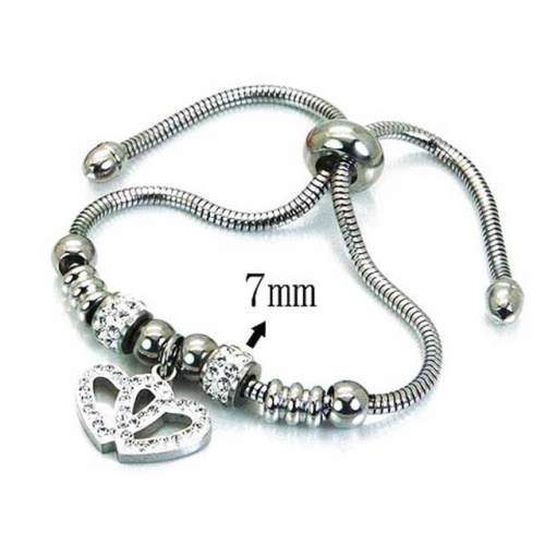 Wholesale Stainless Steel 316L 	PDRA Style Bracelets NO.#BC12B0306HHF