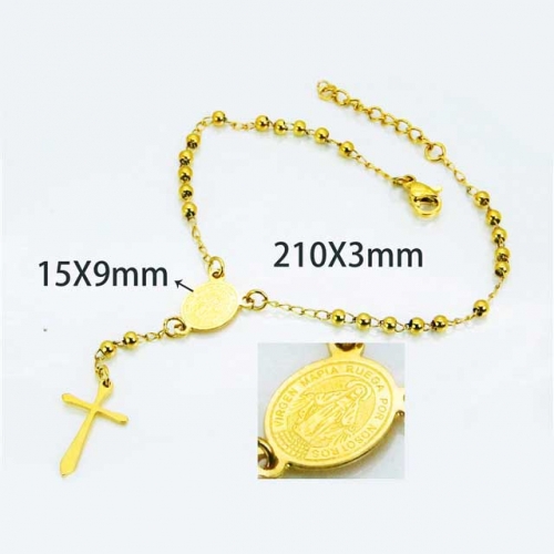 Wholesale Stainless Steel 316L Religion Bracelet NO.#BC76B1467KL