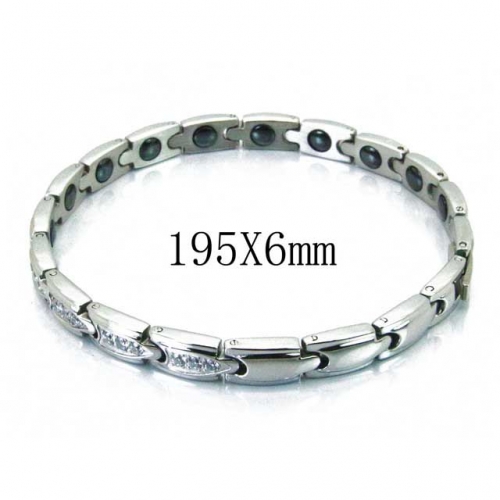 Wholesale Stainless Steel 316L Magnetic Bracelet NO.#BC36B0191INX