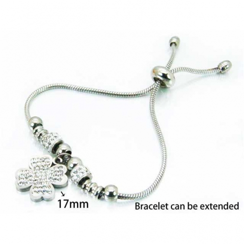 Wholesale Stainless Steel 316L 	PDRA Style Bracelets NO.#BC12B0389HHT