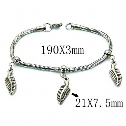 Wholesale Stainless Steel 316L 	PDRA Style Bracelets NO.#BC39B0407NLF